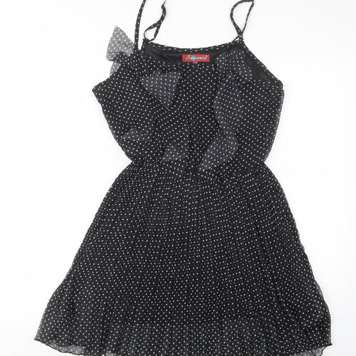 Uttam London Womens Black Polka Dot  Mini  Size S