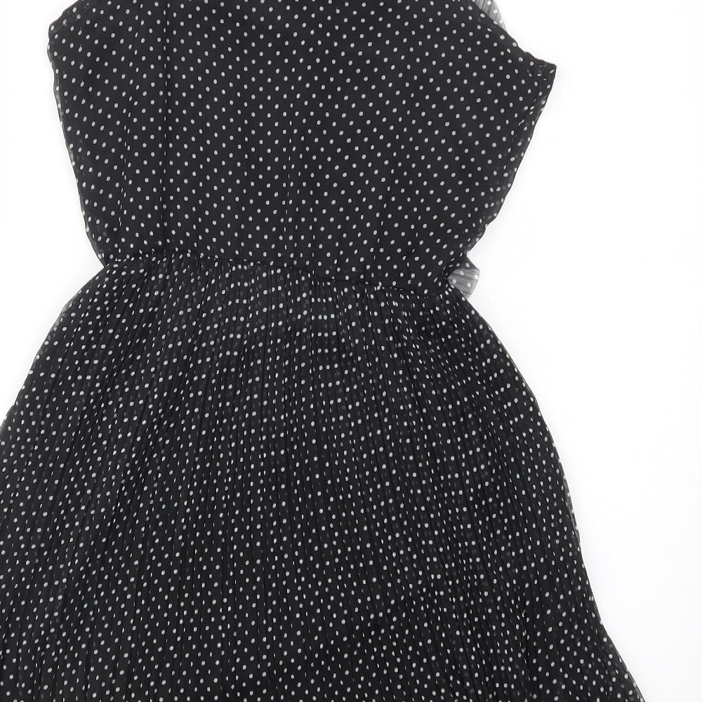 Uttam London Womens Black Polka Dot  Mini  Size S