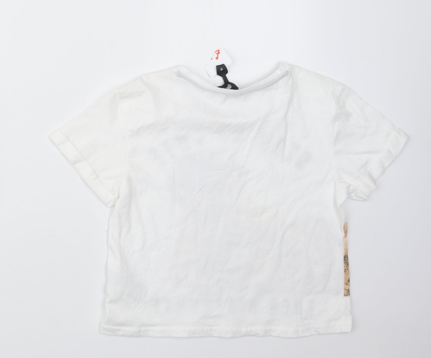 New Look Girls White Geometric  Top Pyjama Top Size S