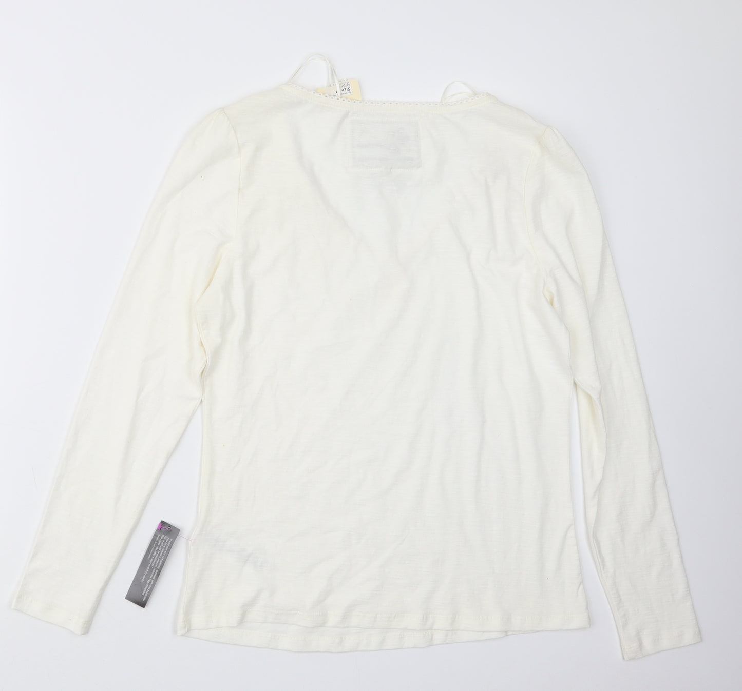 Rochas Womens Ivory   Basic T-Shirt Size 14