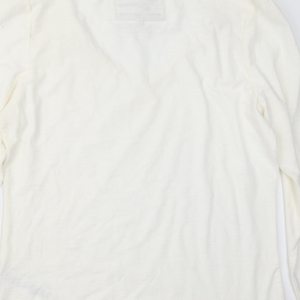 Rochas Womens Ivory   Basic T-Shirt Size 14