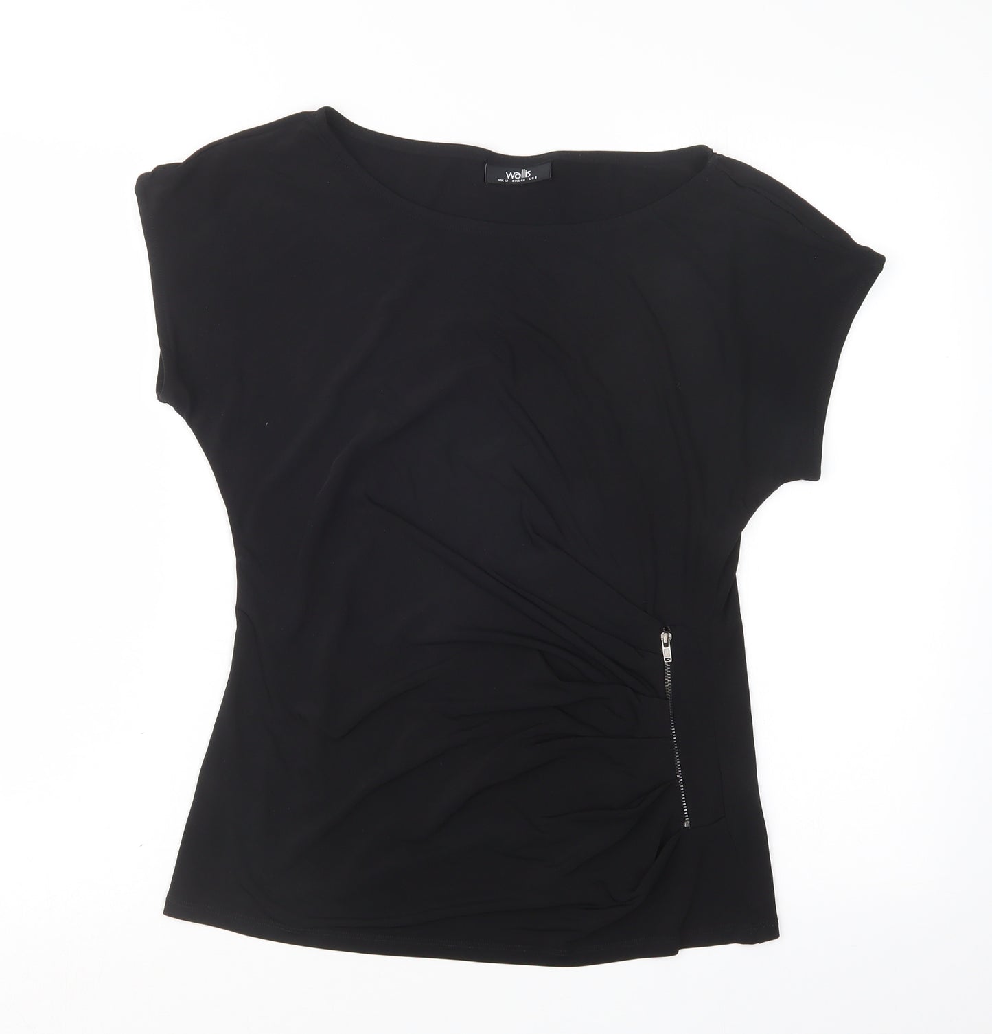 Wallis Womens Black   Basic T-Shirt Size 12