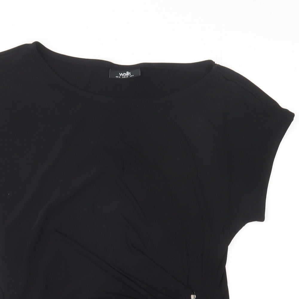 Wallis Womens Black   Basic T-Shirt Size 12