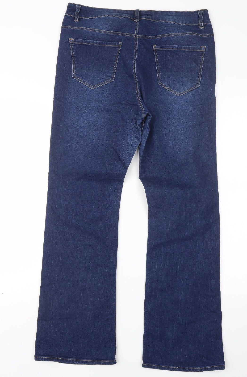 George Womens Blue  Denim Bootcut Jeans Size 14 L30 in