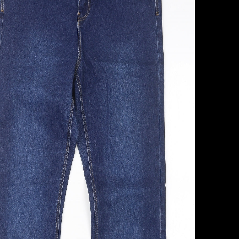 George Womens Blue  Denim Bootcut Jeans Size 14 L30 in