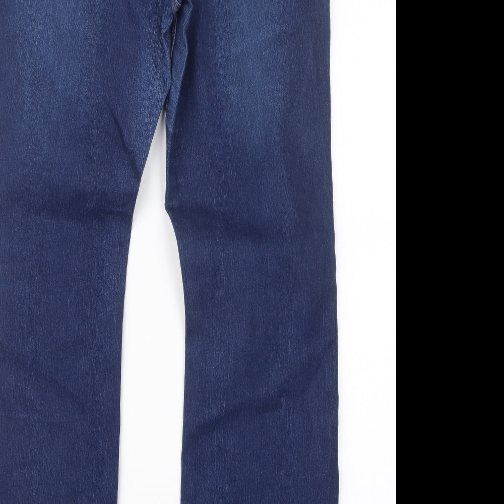 George Womens Blue  Denim Bootcut Jeans Size 14 L30 in