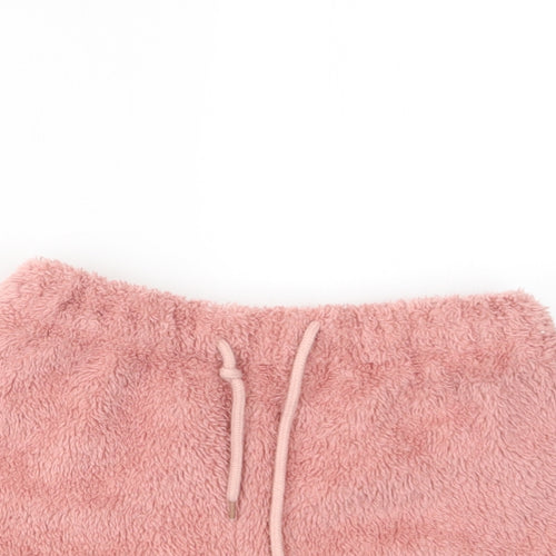 Preworn Womens Pink Geometric  Capri Sleep Shorts Size M