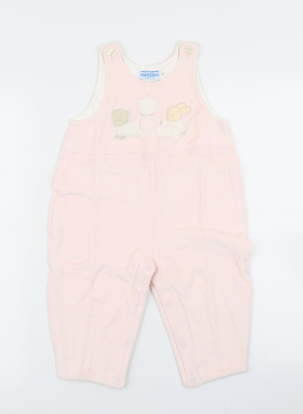 mirt5illino Girls Pink   Romper One-Piece Size 18-24 Months