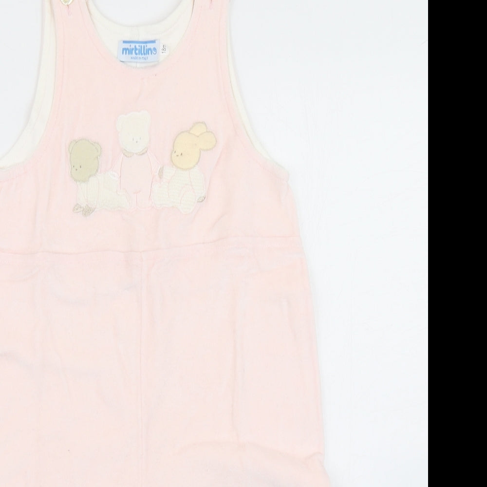 mirt5illino Girls Pink   Romper One-Piece Size 18-24 Months