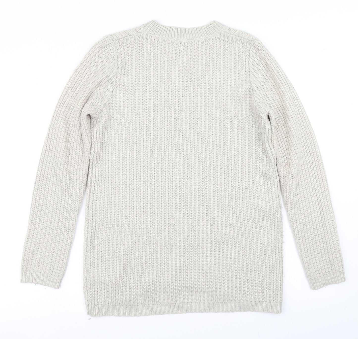 Papaya Womens Gold  Knit Pullover Jumper Size S