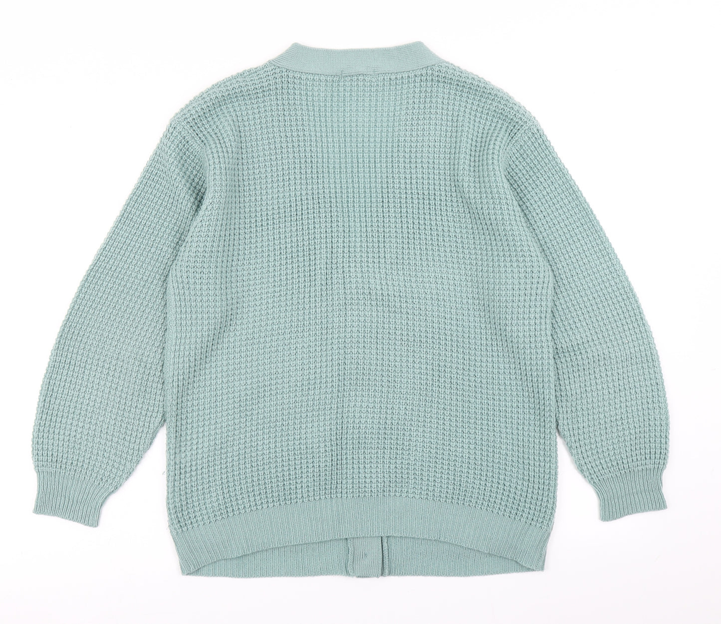 Damart Womens Green  Knit Cardigan Jumper Size 14