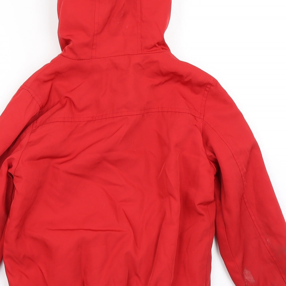 George Boys Red   Parka Coat Size 6-7 Years