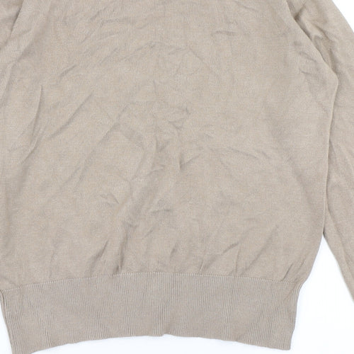 Plum Tree Womens Brown  Knit Pullover Jumper Size 14