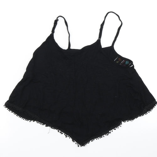 Select Womens Black   Cropped Tank Size 12