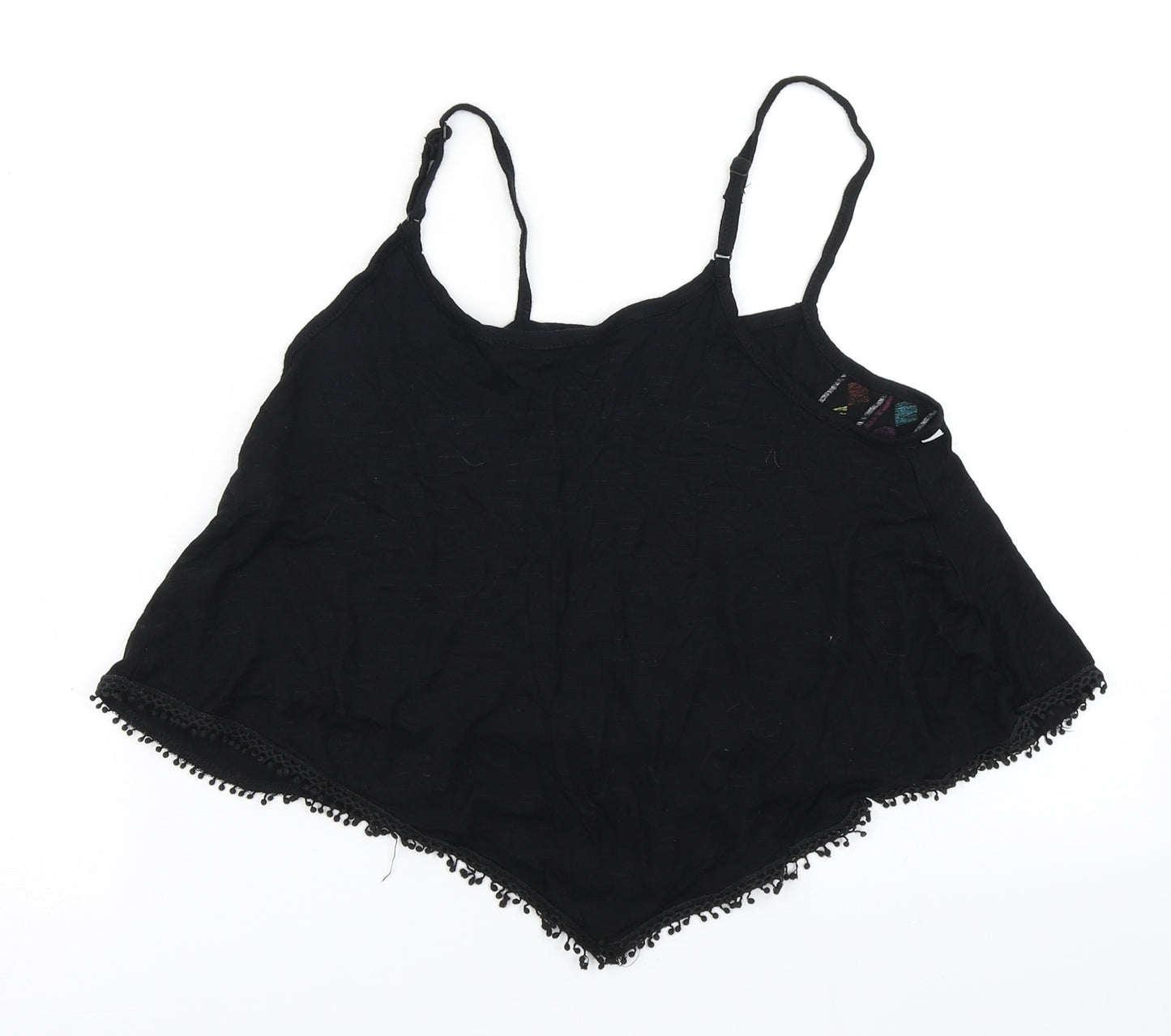 Select Womens Black   Cropped Tank Size 12