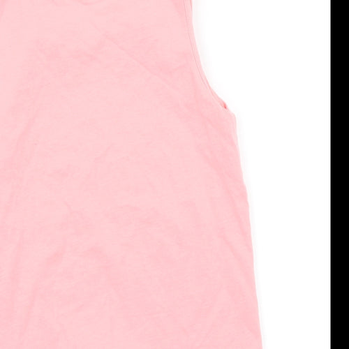 Nutmeg Girls Pink   Basic Tank Size 7-8 Years