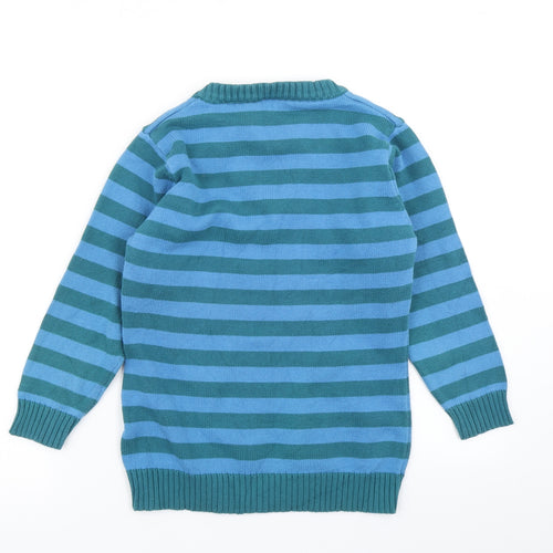 Atmosphere Womens Blue Striped Knit Pullover Jumper Size 12