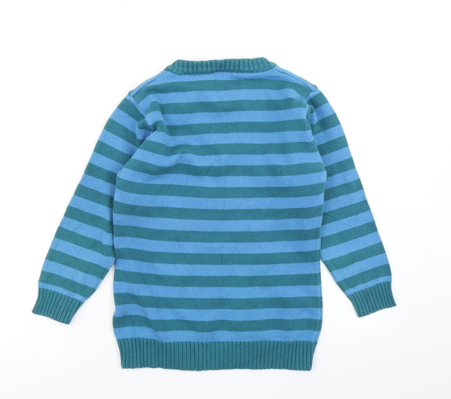 Atmosphere Womens Blue Striped Knit Pullover Jumper Size 12