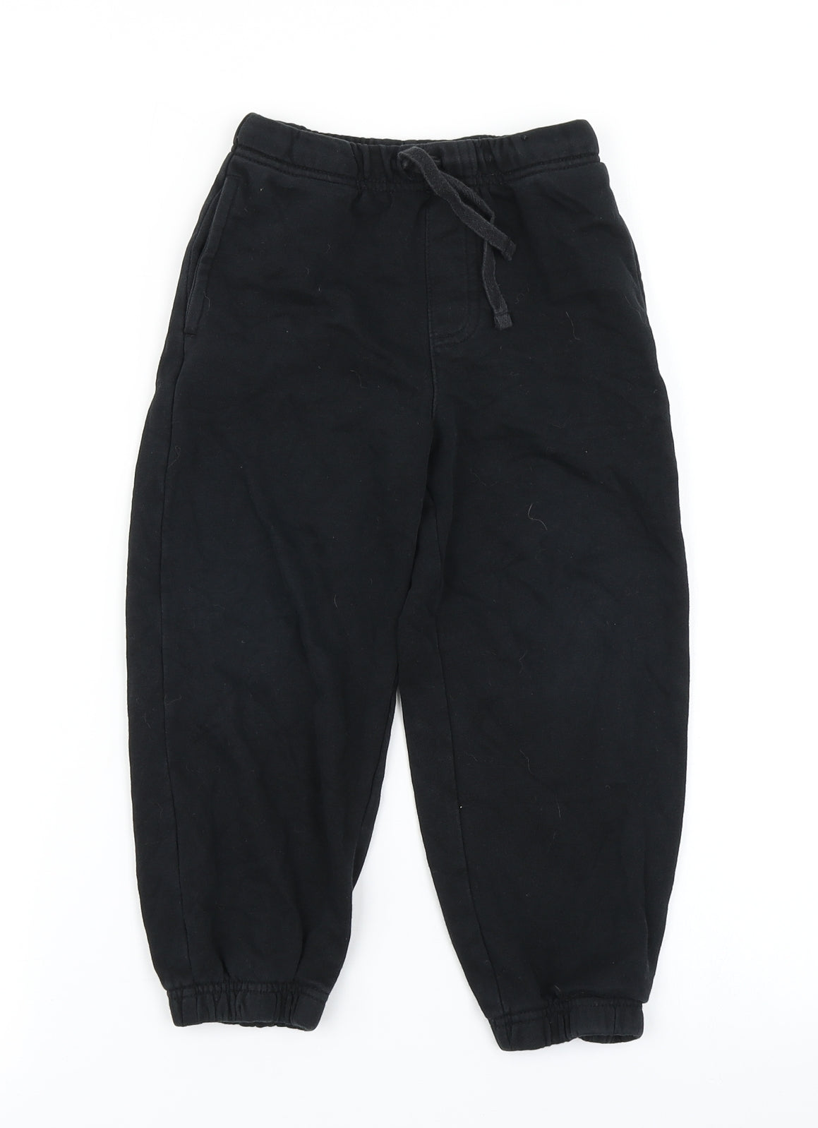George Boys Black   Jogger Trousers Size 4-5 Years