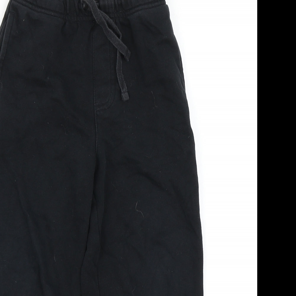 George Boys Black   Jogger Trousers Size 4-5 Years