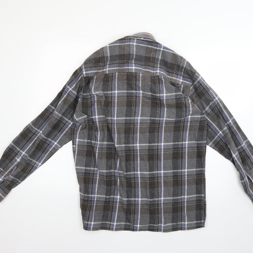mc panthon Mens Multicoloured Check   Button-Up Size M
