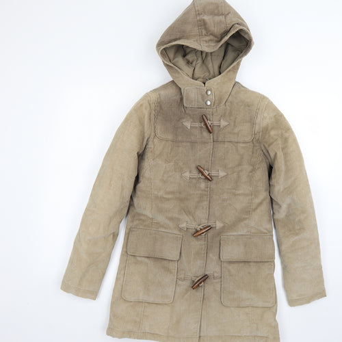 Preworn Womens Beige   Overcoat Coat Size 8