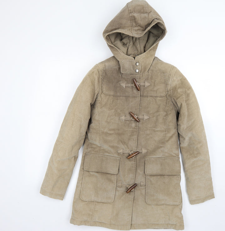 Preworn Womens Beige   Overcoat Coat Size 8