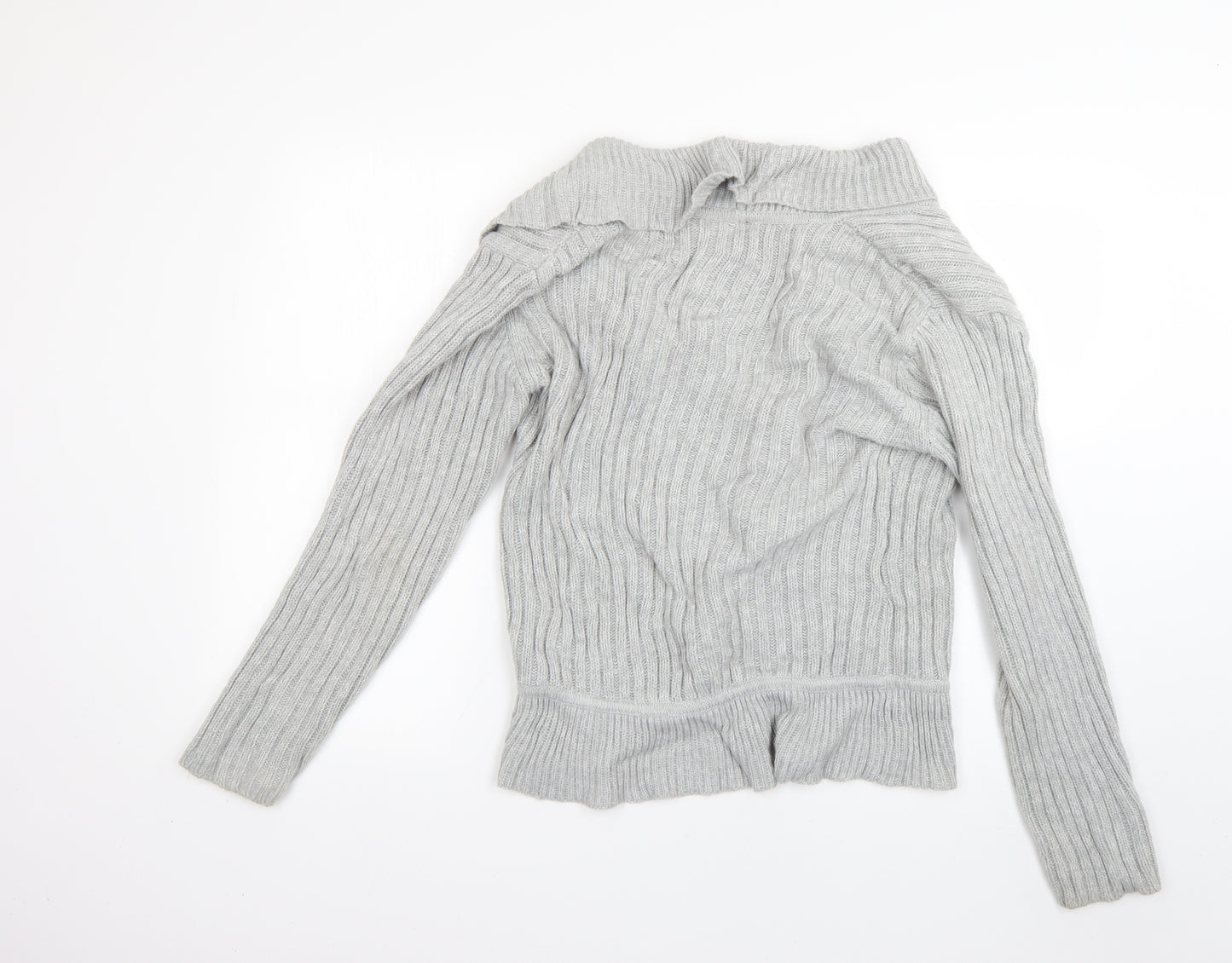 Preworn Womens Grey   Cardigan Jumper Size 12