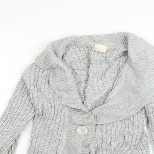 Preworn Womens Grey   Cardigan Jumper Size 12