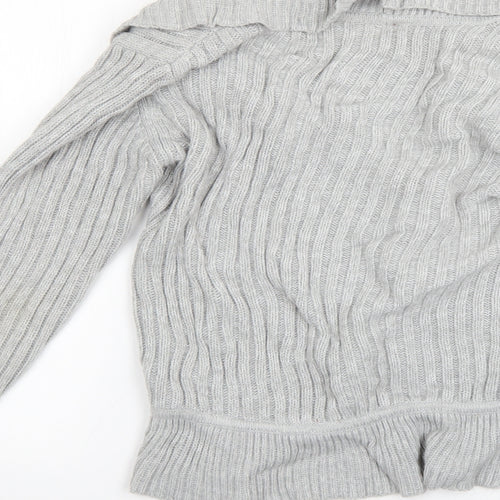 Preworn Womens Grey   Cardigan Jumper Size 12