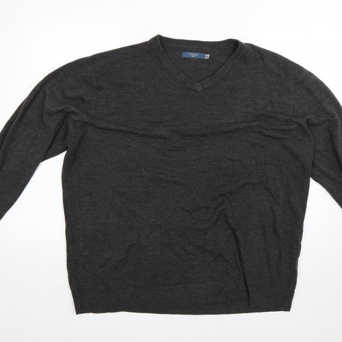 BHS Mens Grey   Pullover Jumper Size 2XL