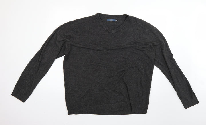 BHS Mens Grey Pullover Jumper Size 2XL
