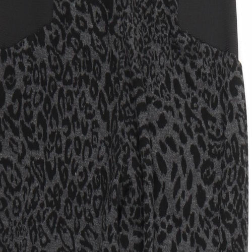 George Womens Multicoloured Animal Print  Cropped Leggings Size 14 L24 in
