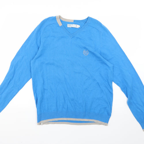 fu53 Mens Blue   Pullover Jumper Size L