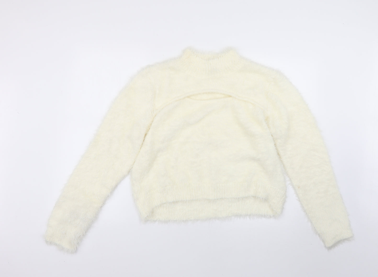 pep&co Womens White   Pullover Jumper Size L