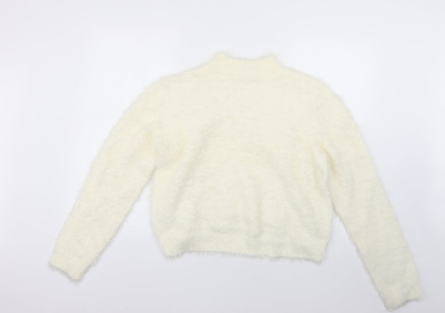 pep&co Womens White   Pullover Jumper Size L
