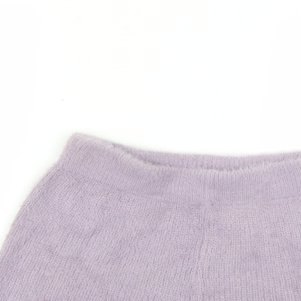 Nasty Gal Womens Purple   Cut-Off Shorts Size L