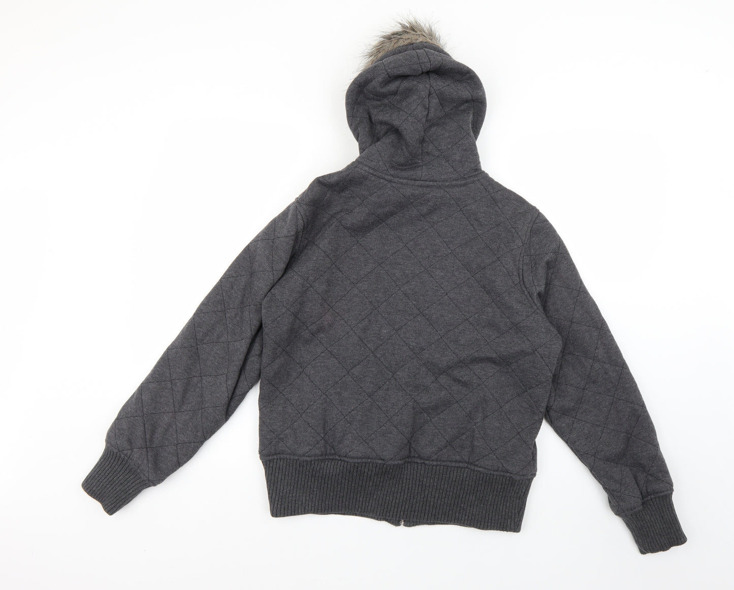 Marks and Spencer Womens Grey   Rain Coat Coat Size 12