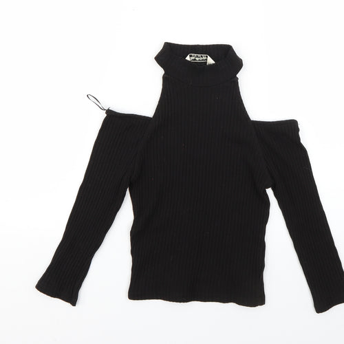 Miss Selfridge Womens Black   Pullover Jumper Size 10