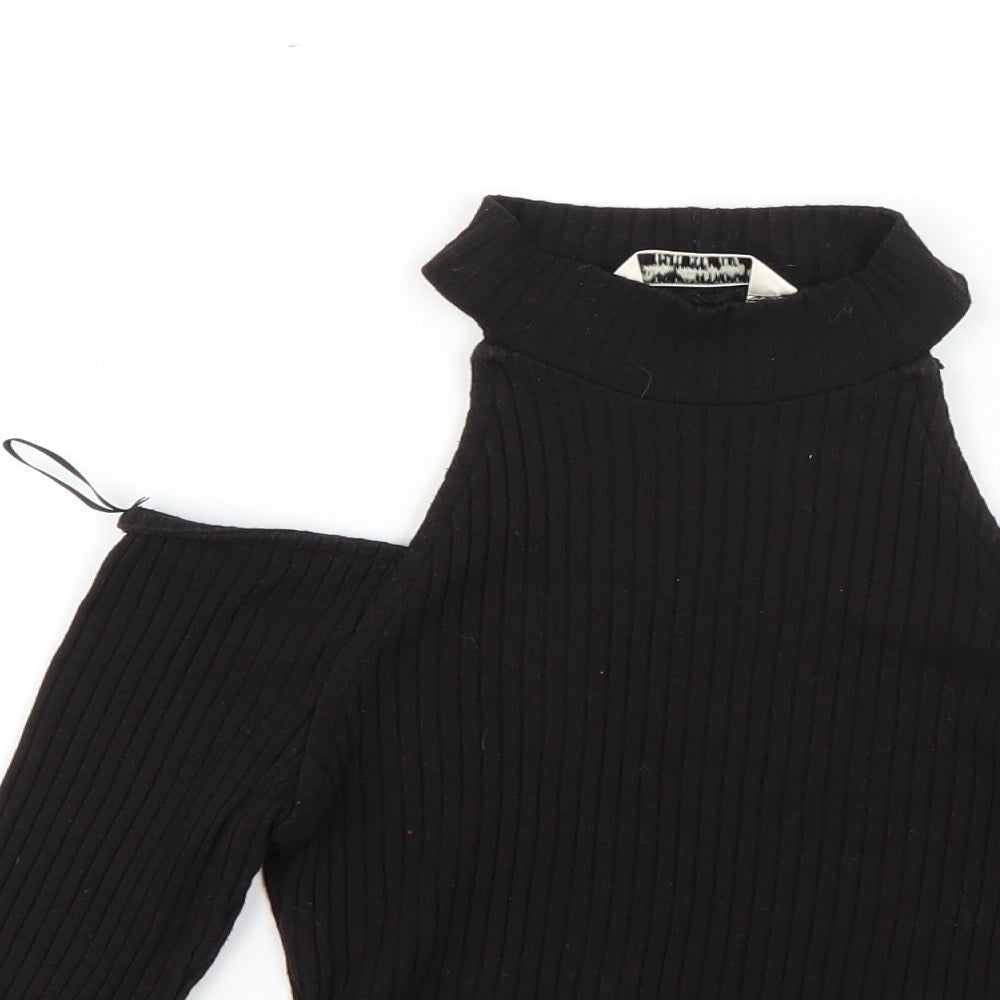 Miss Selfridge Womens Black   Pullover Jumper Size 10