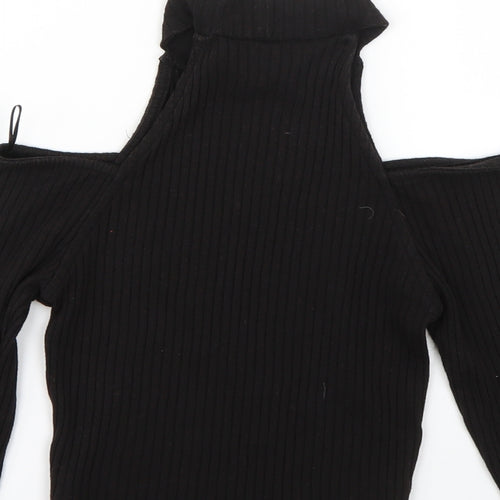 Miss Selfridge Womens Black   Pullover Jumper Size 10
