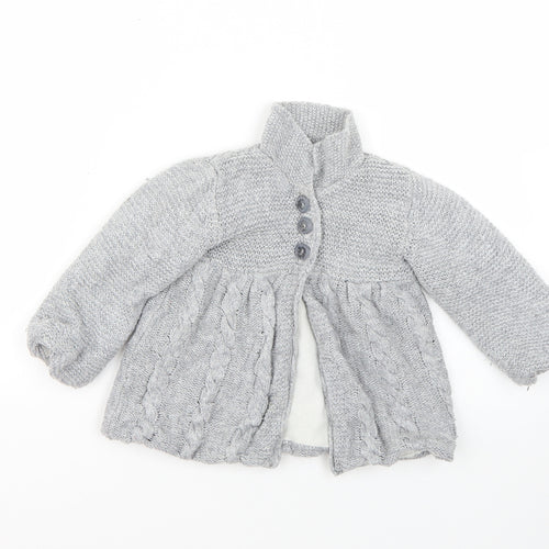 young dimensions Baby Grey   Basic Coat Poncho Size 18-24 Months