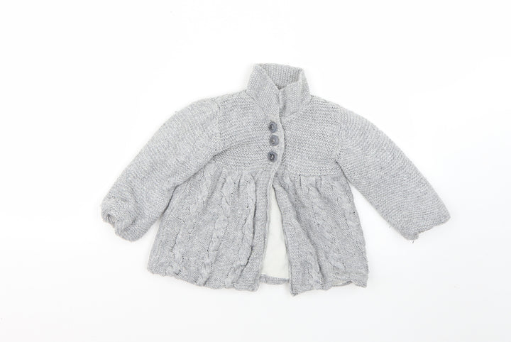 young dimensions Baby Grey   Basic Coat Poncho Size 18-24 Months