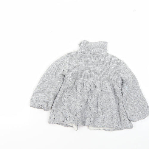 young dimensions Baby Grey   Basic Coat Poncho Size 18-24 Months