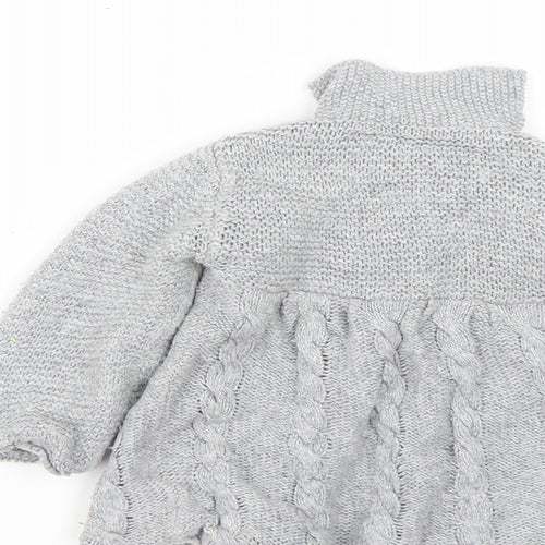 young dimensions Baby Grey   Basic Coat Poncho Size 18-24 Months