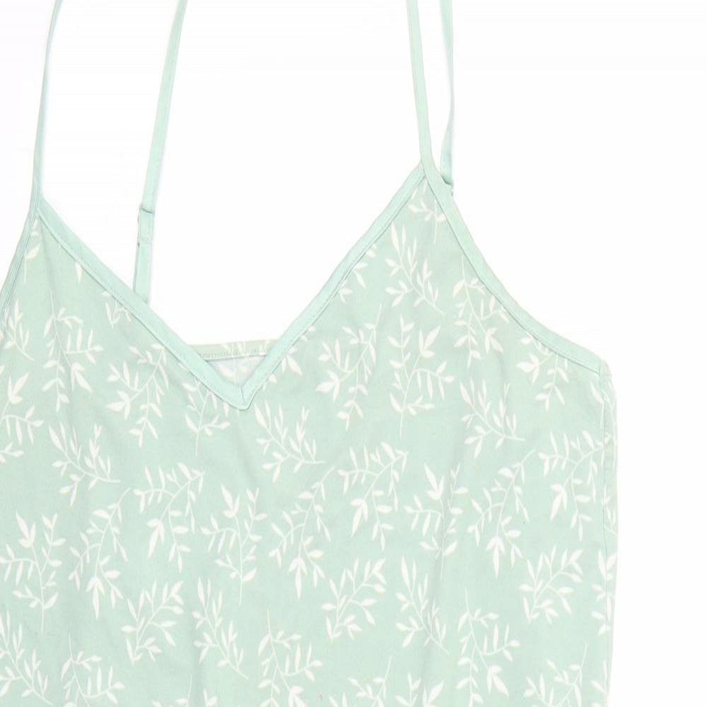 love to lounge Womens Green Floral  T-Shirt Dress  Size 14