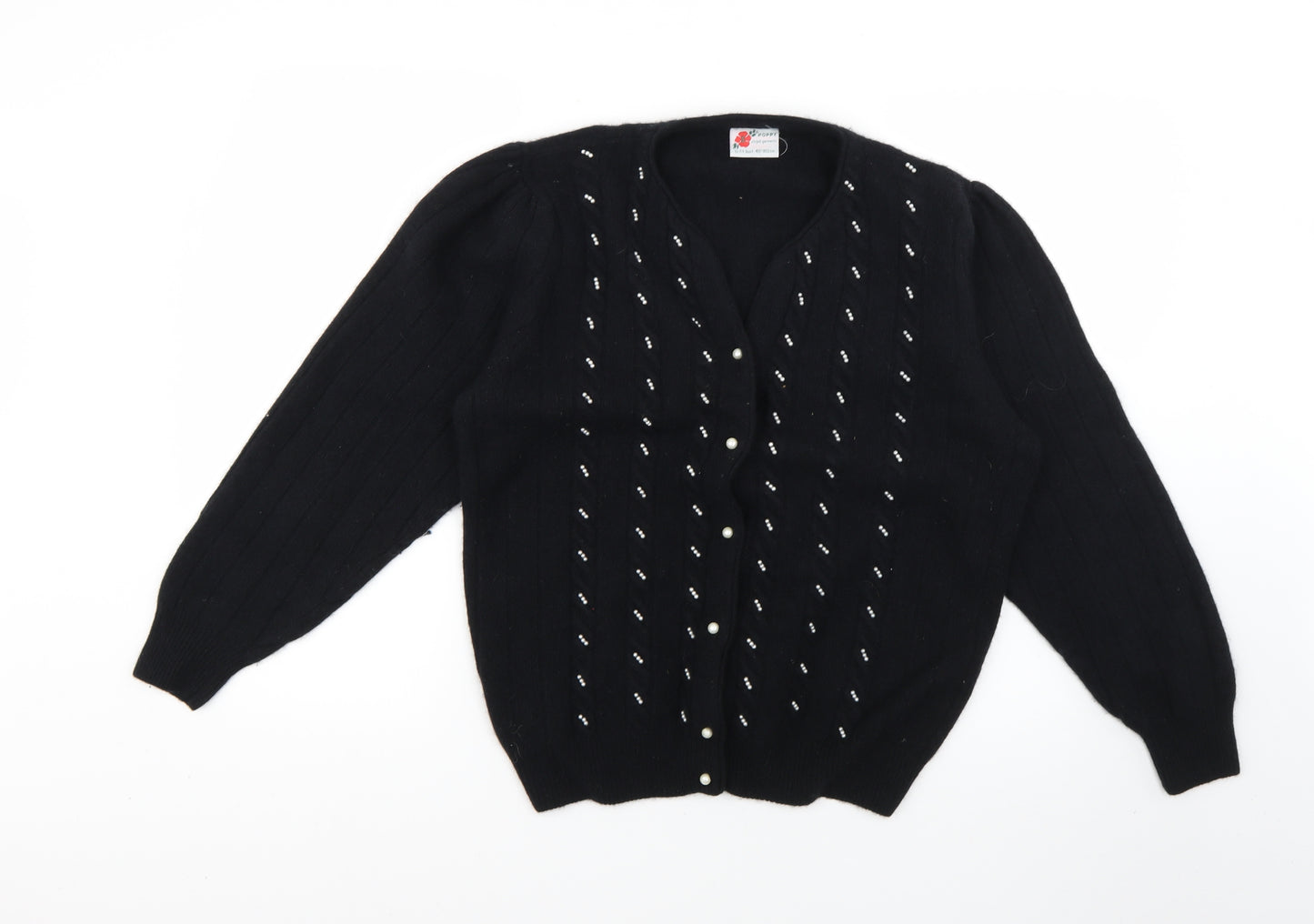 Poppy Womens Black   Cardigan Jumper Size 12