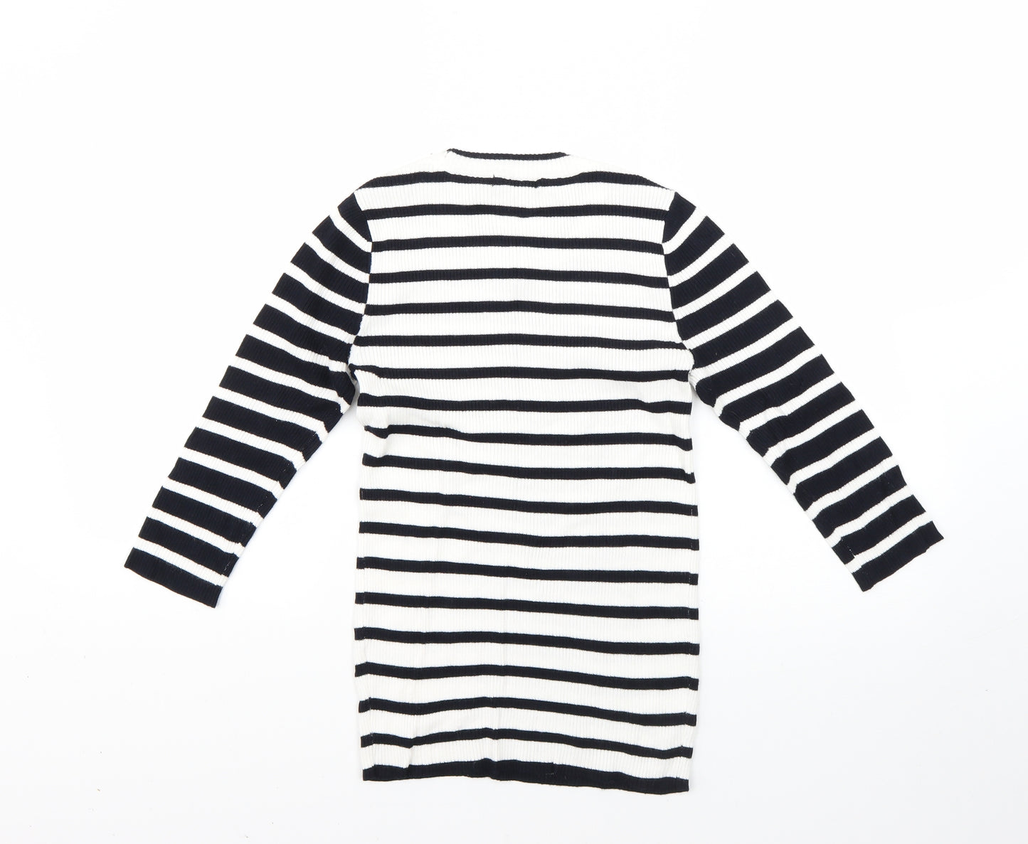 TU Womens Multicoloured Striped  Tunic Jumper Size 12