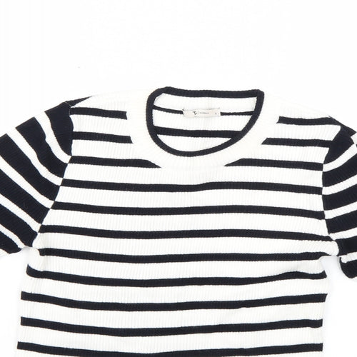 TU Womens Multicoloured Striped  Tunic Jumper Size 12