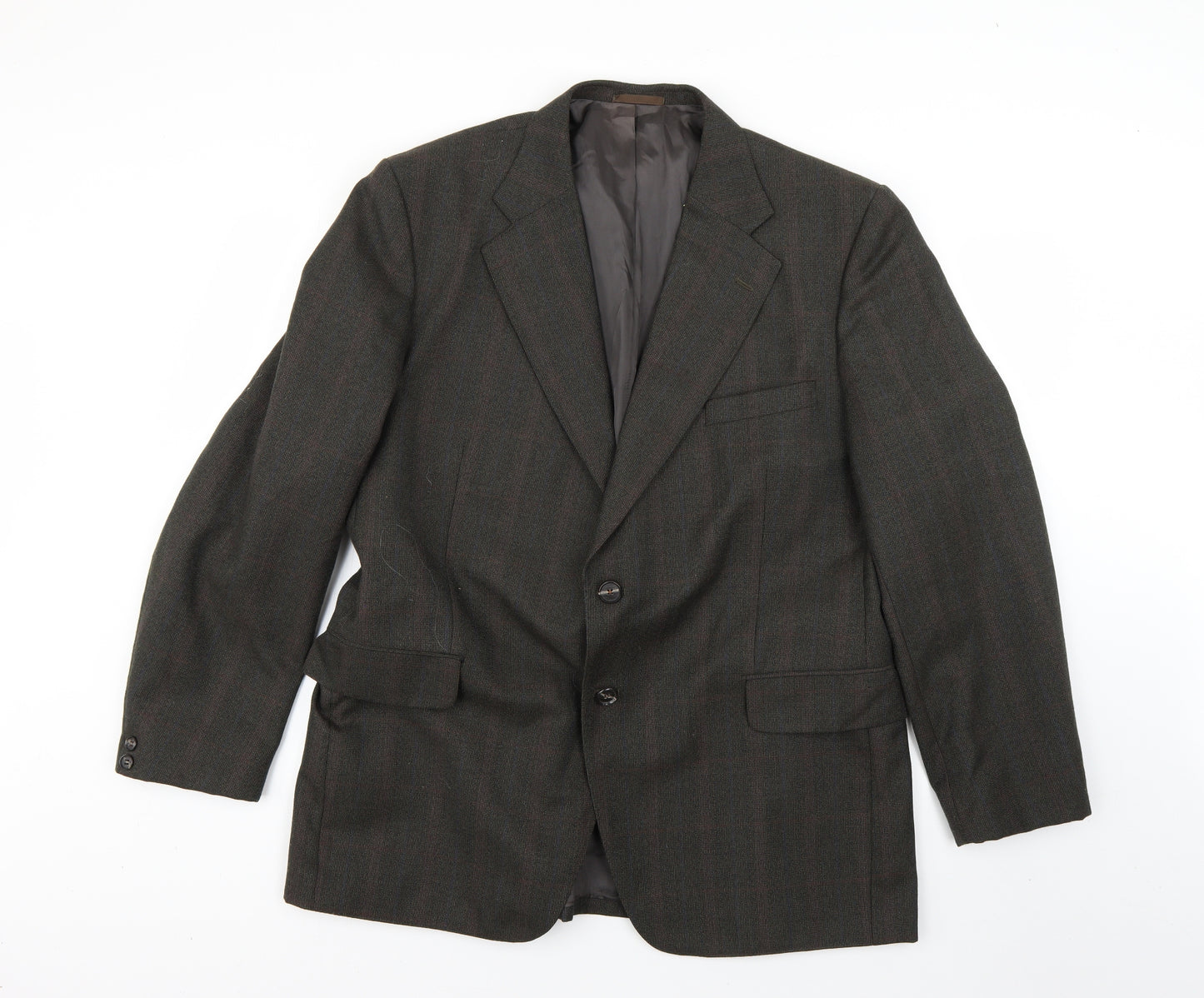 Preworn Mens Green Argyle/Diamond  Jacket Blazer
